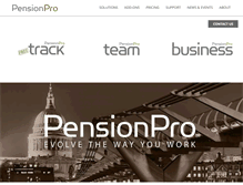 Tablet Screenshot of pensionpro.com